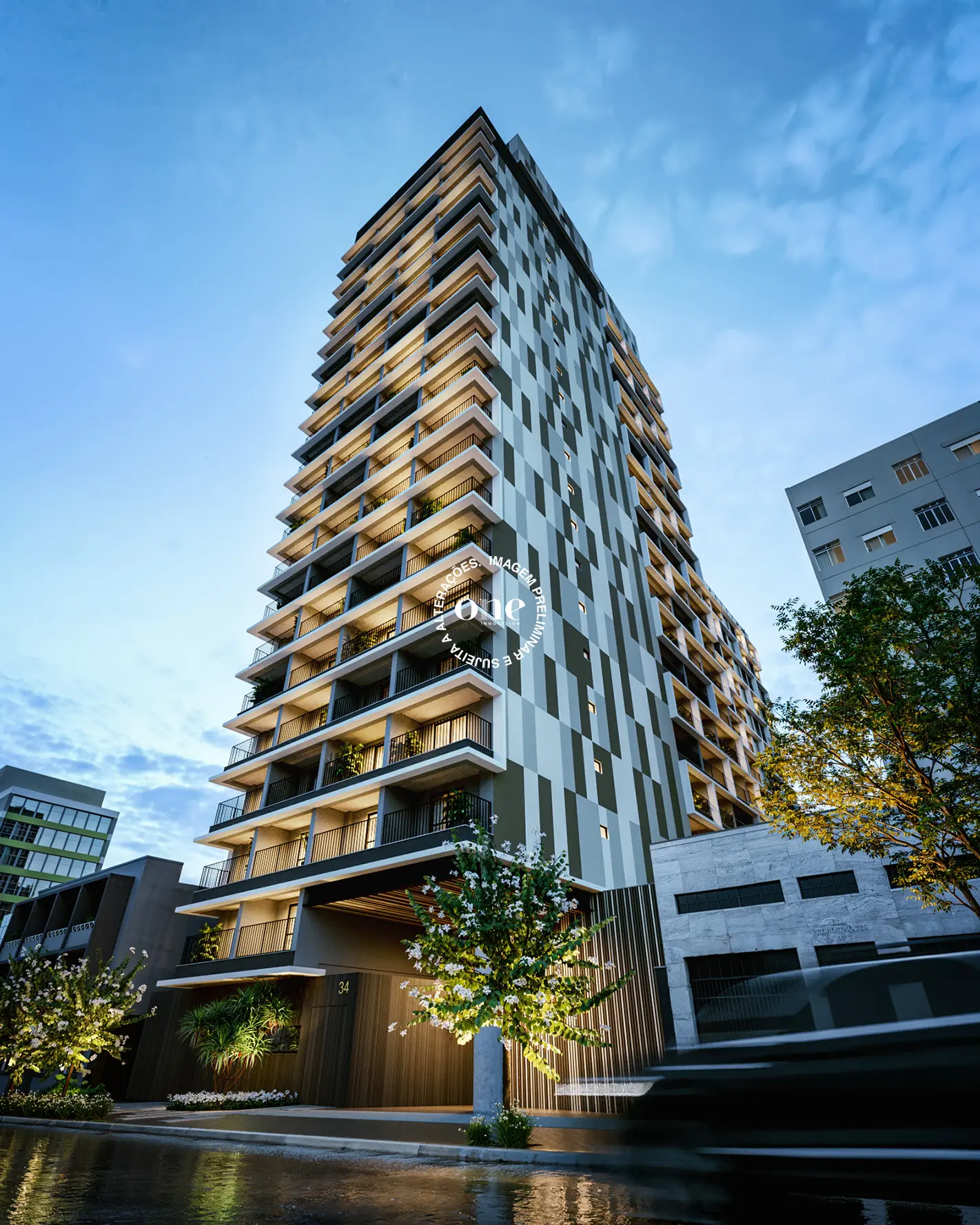 Fachada Nex One Bela Cintra