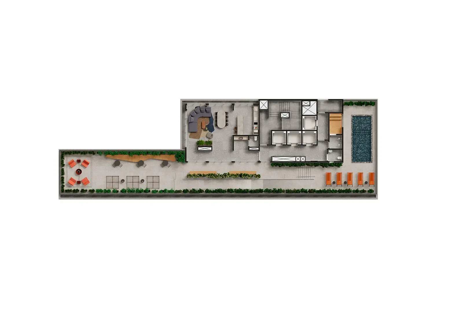 Planta 24 m² Nex One Bela Cintra